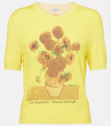 Camiseta en mezcla de algodón estampada | Loewe