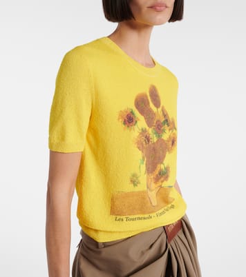 Camiseta en mezcla de algodón estampada | Loewe