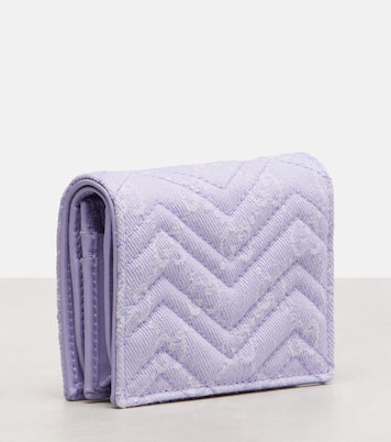 Portafoglio GG Marmont in denim | Gucci