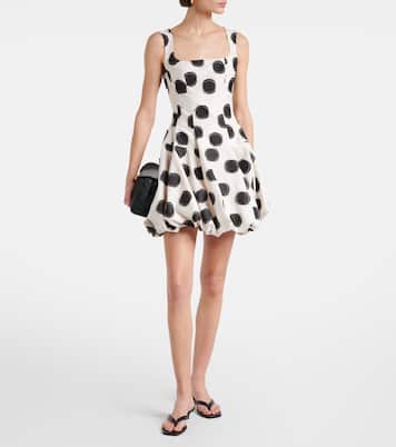 Vestido corto de fil coupé con lunares | Simkhai
