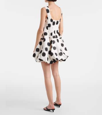 Vestido corto de fil coupé con lunares | Simkhai