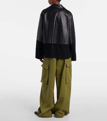 Giacca in pelle con suede | Loewe