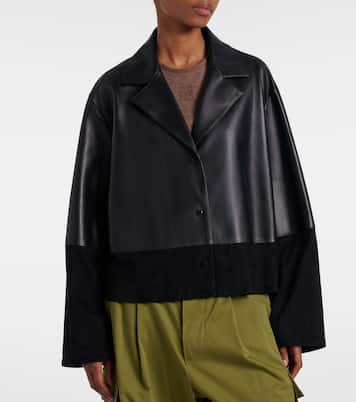 Giacca in pelle con suede | Loewe