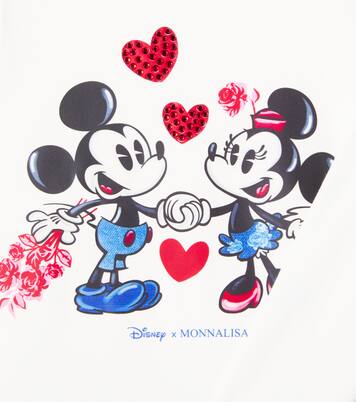 X Disney®缀饰棉质混纺T恤 | Monnalisa