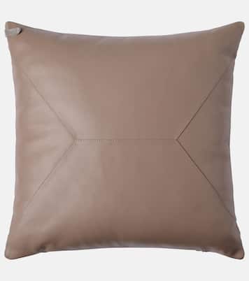 Monili leather cushion | Brunello Cucinelli