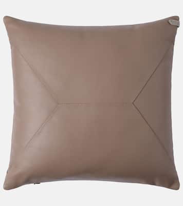 Monili leather cushion | Brunello Cucinelli
