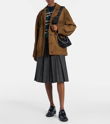 Loafers Chocolate aus Leder | Prada