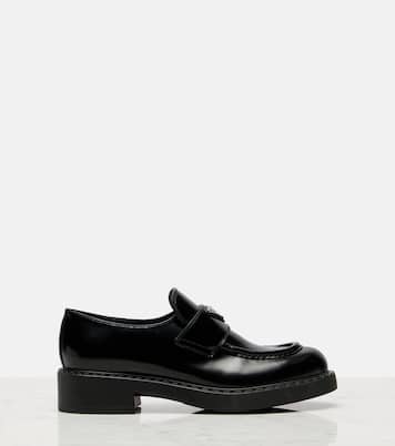 Loafers Chocolate aus Leder | Prada
