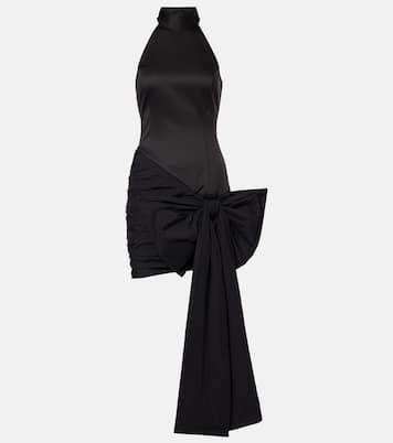 Bow-detail satin minidress | Rotate