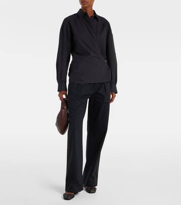 Chemise Twisted en coton et soie | Lemaire