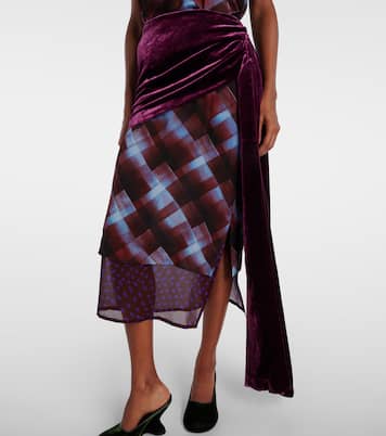 Draped midi skirt | Dries Van Noten