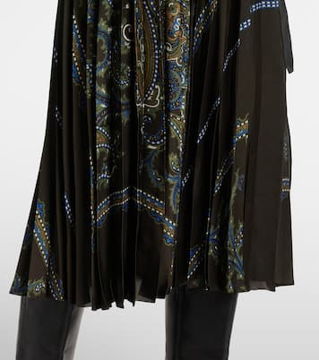 Paisley plissé midi skirt | Sacai