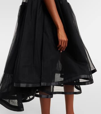 Robe midi en tulle | Noir Kei Ninomiya