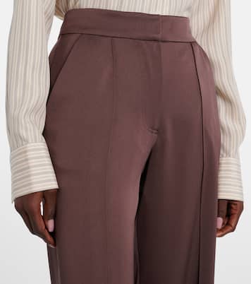 Pantaloni  a gamba larga Kyra in raso a vita alta | Simkhai