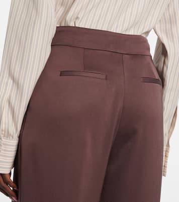 Pantaloni  a gamba larga Kyra in raso a vita alta | Simkhai
