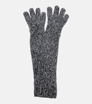 Gants brodés en alpaga mélangé | Moncler