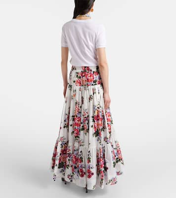 Maxirock aus Baumwollpopeline | Dolce&Gabbana