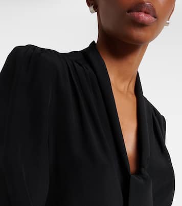 Blusa Colt de seda con lazada | Nili Lotan