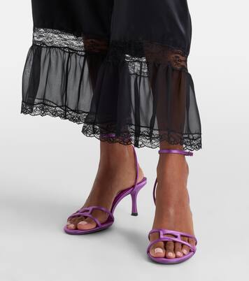 1998 Leo 65 satin sandals | Jimmy Choo