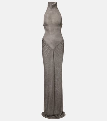 Cass ruched semi-sheer maxi dress | The New Arrivals Ilkyaz Ozel