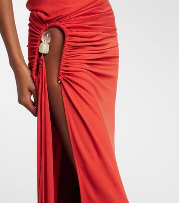 Cutout draped one-shoulder gown | Christopher Esber