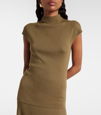 Top acanalado de lana virgen | Jardin des Orangers