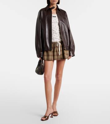 Lupita 70 croc-effect leather mules | Amina Muaddi