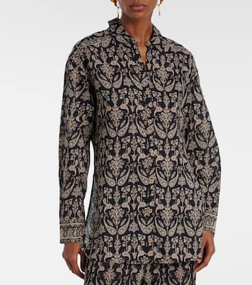 Lloyd paisley shirt | Veronica Beard