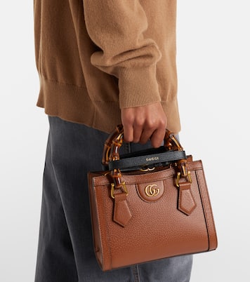Gucci Diana Small leather tote bag | Gucci