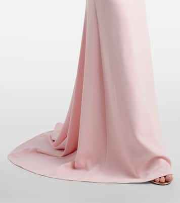 Alia strapless satin gown | Solace London