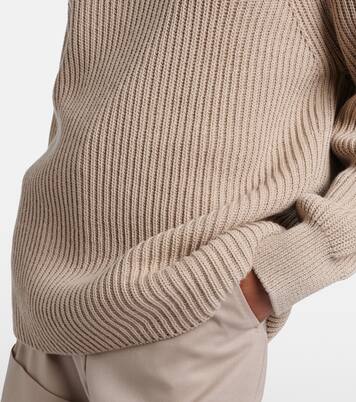 Camino ruffled cotton turtleneck sweater | Max Mara