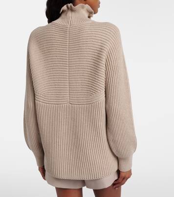 Camino ruffled cotton turtleneck sweater | Max Mara