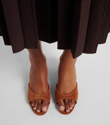 Wedges Brigitte 100 aus Veloursleder | Staud