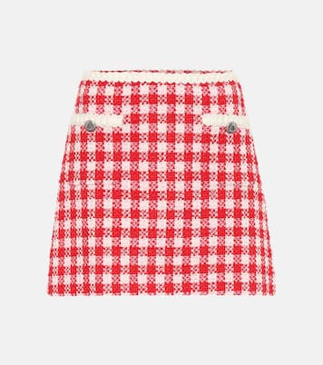 Verzierter Minirock aus Tweed | Miu Miu