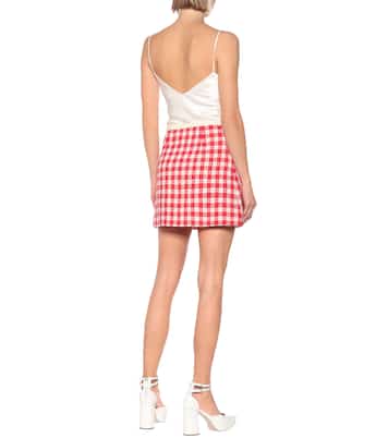 Verzierter Minirock aus Tweed | Miu Miu