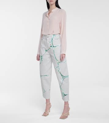 High-rise stretch-cotton carrot jeans | Stella McCartney