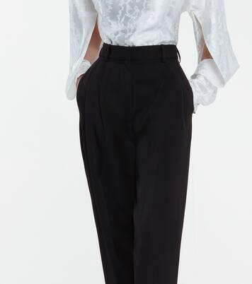 Pantalon droit Louise à taille haute en laine | Stella McCartney