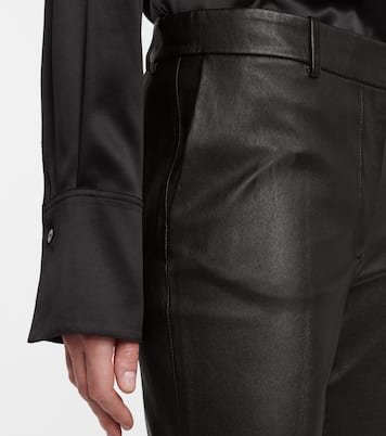 Pantalon Coleman raccourci en cuir | Joseph