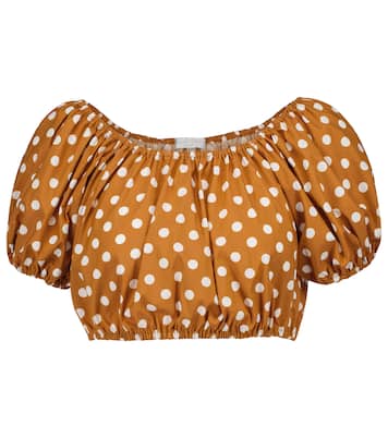 Cropped-Top aus Popeline | Caroline Constas