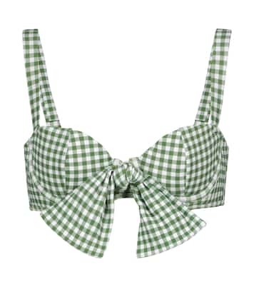 Top bikini Clara a quadretti | Alexandra Miro