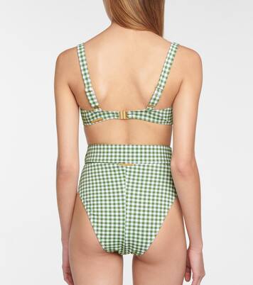 Top bikini Clara a quadretti | Alexandra Miro