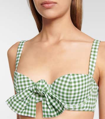 Top bikini Clara a quadretti | Alexandra Miro