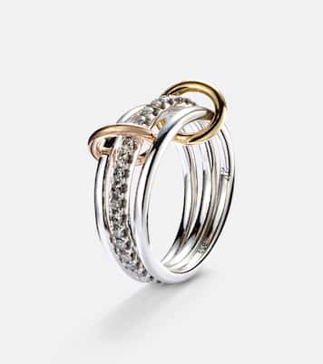 Anello Tigris MX Gris in argento con diamanti | Spinelli Kilcollin