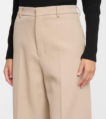 Hose aus Wolle mit weitem Bein | Ami Paris