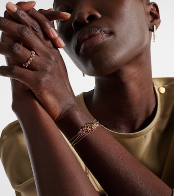 Bague d'éternité Rainbow en or 18 ct et saphirs | Suzanne Kalan