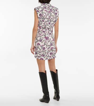 Robe Bemaya en soie mélangée à fleurs | Isabel Marant