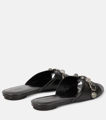 Pantoletten Cagole aus Leder | Balenciaga
