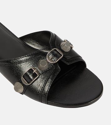Pantoletten Cagole aus Leder | Balenciaga