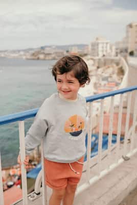 Felpa Samuel in cotone con ricamo | Louise Misha