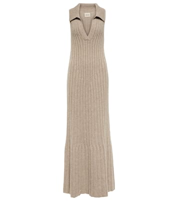 Giselle cashmere polo maxi dress | Khaite